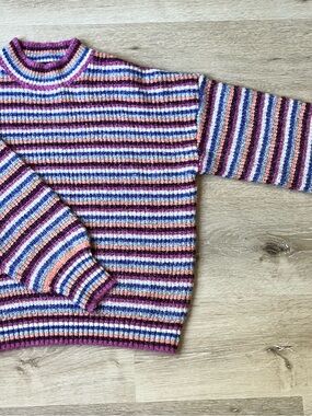 Greylin Striped Crewneck Sweater